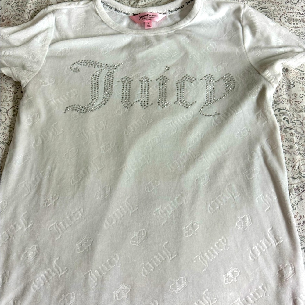 Juicy couture velvet felt shirt